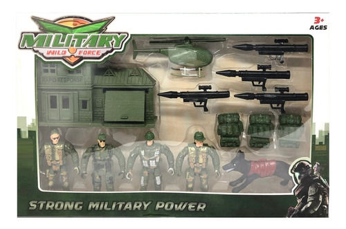 Nuevo Juego Soldaditos D Juguete Kit Set Militar Armas,perro