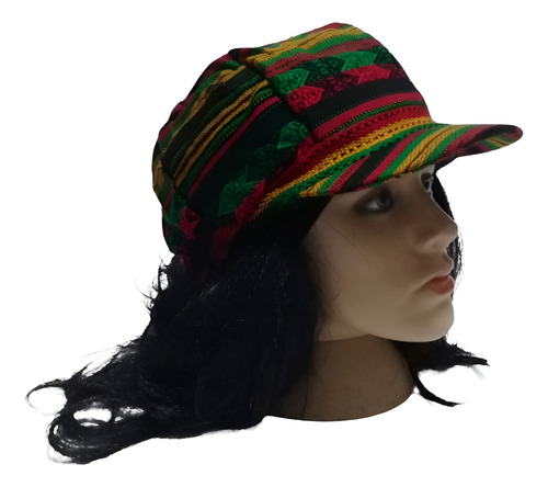 Boina Cores Do Reggae Com Bolso Reggae Un