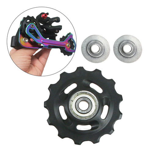 Polea De Cambio Trasero De Rueda Jockey De Aluminio, 13t