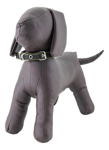 Collar Para Perro Cierre Hebilla Metalica Ajustable Mr Wuff Color Negro Tamaño Del Collar M