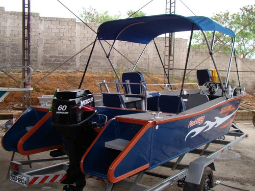Lancha De Alumínio Malloy Modelo Fast 650 P/ Água Doce