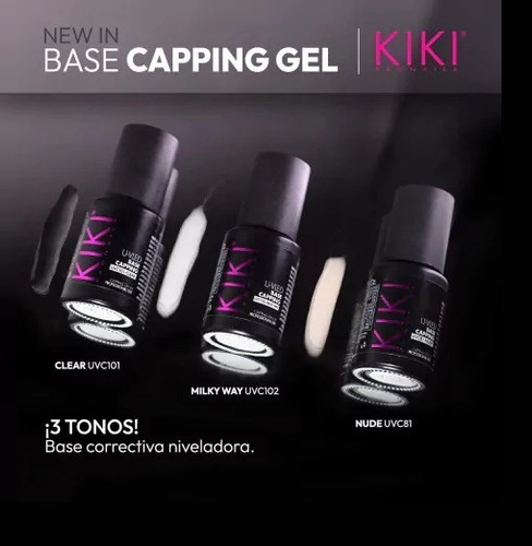 Kiki Pro Nails Base Capping Uv/led System 11ml Color Via Láctea