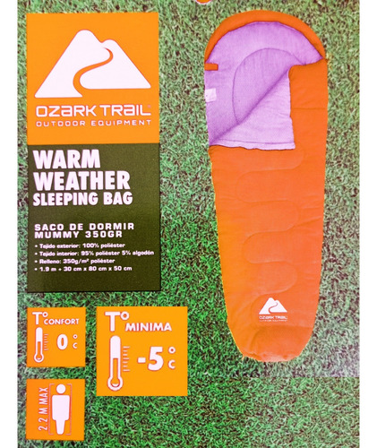 Saco De Dormir Ozark (temperaturas 0º/-5ºc)