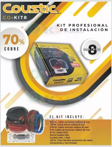 Kit de Cableado para Instalación de Amplificador Coustic CO-KIT8 Calib –  Audioshop México lo mejor en Car Audio en México