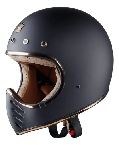 Royal Casco de motocicleta H01 de cara completa, varios tamaños y colores,  retro, elegante, diseño único, estilo clásico para mujeres adultas