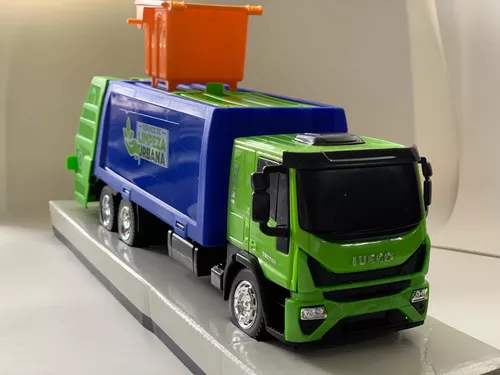 Brinquedo Caminhão Iveco Tector Coletor Verde