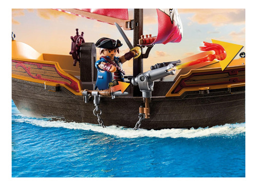 Barco Pirata Playmobil 71418 Juguete De Aventura
