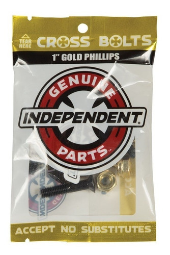 Parafusos Independent Phillips 1'' Gold Dourado  Importado 