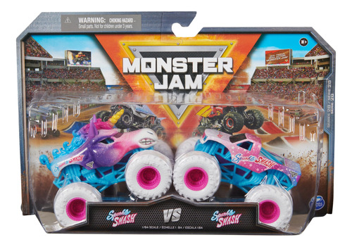 Monster Jam Sparkle Smash 2 Unidades  - Original