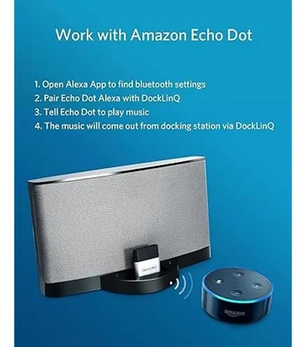 Docklinq Receptor Adaptador Bluetooth 5.0 Para Bose