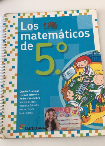 Libro Los Matematicos De 5to - Santillana