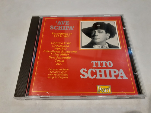 Ave Schipa, Tito Schipa - Cd 1993 Made In Ec Ex