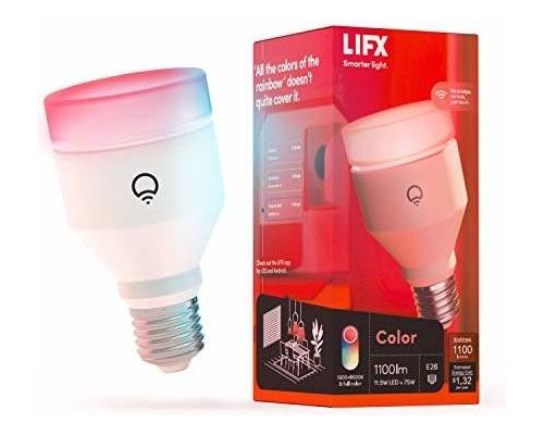 Focos Led - Lifx Color, A19 1100 Lumens, Wi-fi Smart Led