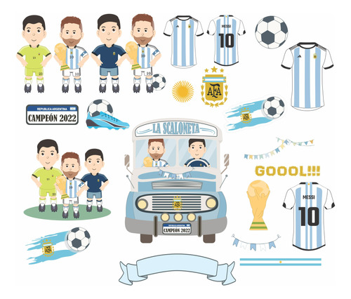 Kit Imágentes Clipart Png Lionel Messi - Argentina