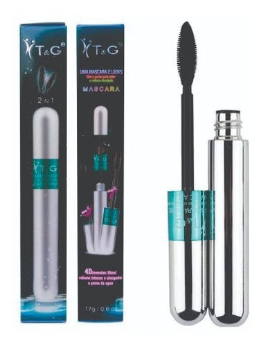 Máscara de pestañas T&G Tango 4D waterproof 17g color negro 1 unidad