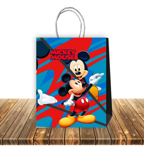 Pack 6 Bolsas De Papel Sorpresa Cumpleaños Mickey Mouse