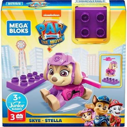 Mega Bloks Paw Patrol Skye Stella 3 Piezas