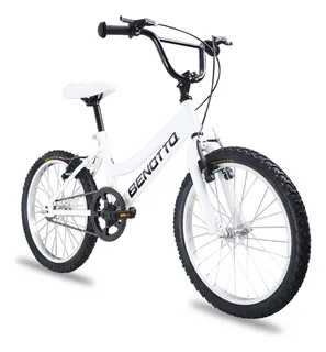 Bicicleta Benotto Pmo R20 1v Niña Frenos V Acero Blanco