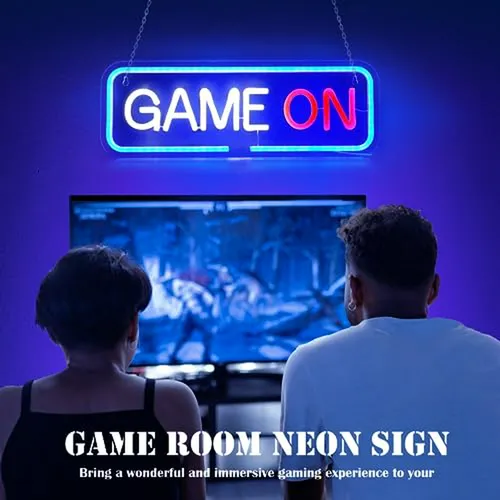 Luces Led Game On - Decoración De Pared Para Sala De Juegos