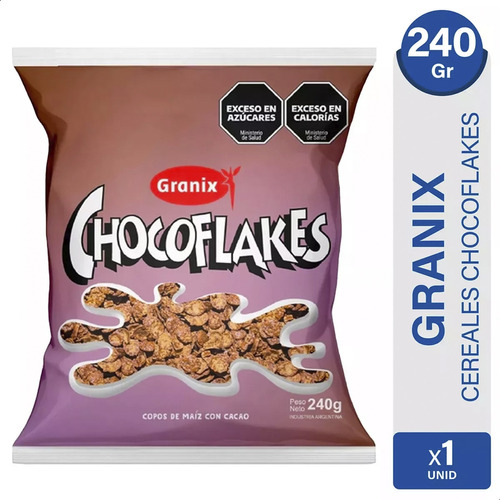 Chocoflakes Granix Cereal Copos de Chocolate