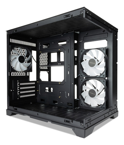 Gabinete Tecware Vxn Evo M-atx Doble Camara 3 Coolers Argb !