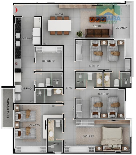 Imagem 9 de 9 de Apartamento Luxo Beiramar À Venda - Praia De Intermares - Cabedelo. - Ap0529 - Pb - Ap0529