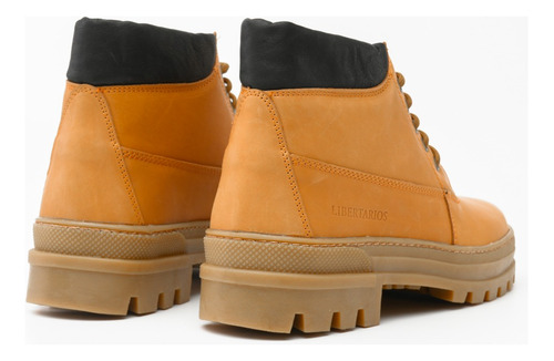 Borcego Bota De Cuero De Hombre Libertarios