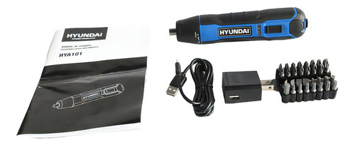 Desatornillador Inalambrico Hyundai 3.6v - Hya101 Color Azul