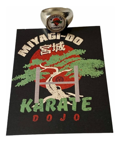 Anillo Cobra Kai Miyagi-do Karate Kid Cosplay
