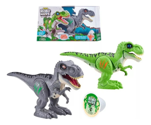 Dinosaurio T-rex Que Camina Con Slime Robo Alive Zuru 