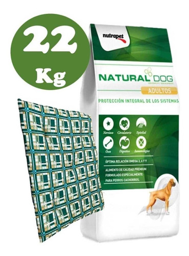 Natural Dog Adulto 22kg + Colchoneta