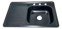 Comprar Tarja De Empotre Maxims Color Negro Con Escurridor De Acero Inoxidable De Alta Calidad Medidas 80x50 Cm Diseño Moderno Y Elegante Ideal Para Cocinas Maxims T1010N