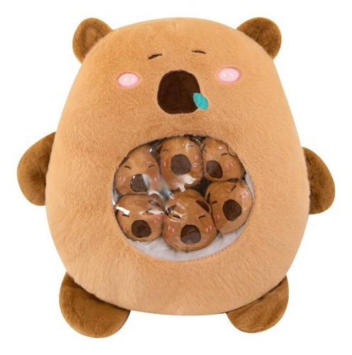 2024 New Linda Almohada De Peluche De Capibara Marrón