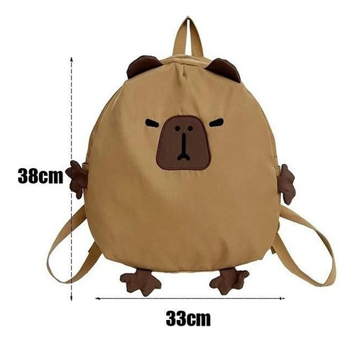 Mochila escolar marrón carpicho 38cm x 33cm 8206