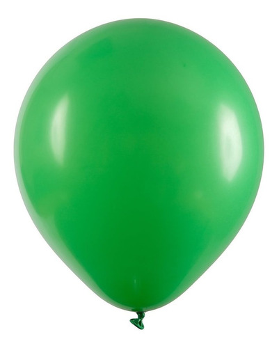 12 Unidades - Tamanho 16 - Balão Verde Folha - Art Latex
