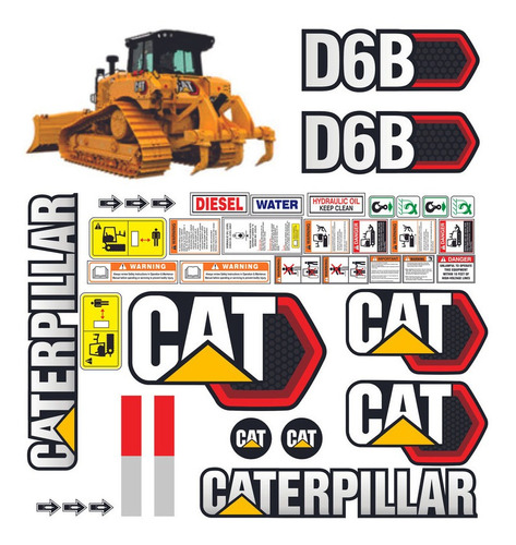 Calcomanias Caterpillar D6b Version 2021