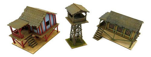 Casa De Rompecabezas 3d De Madera 1/72 Cabaña De Estilo A