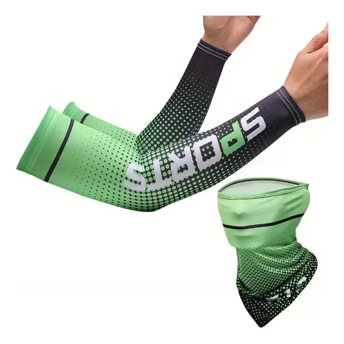 Set Mangas De Protección Brazos Cuello Deportivas Ciclismo