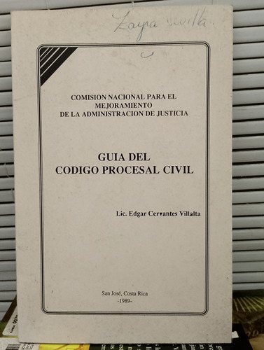 Guía Del Código Procesal Civil. Edgar Cervantes 