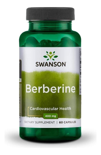 Berberine 400mg 60 Caps, Swanson,