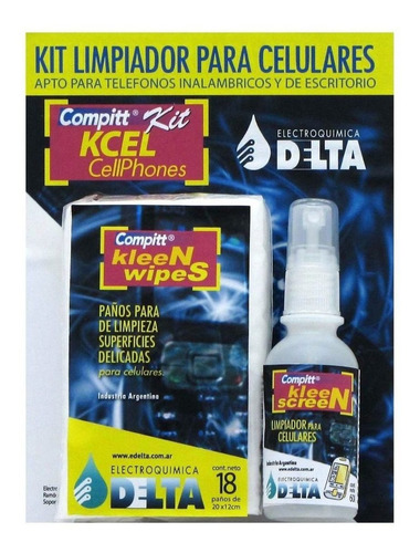 Kit De Limpieza Para Celulares Compitt Kcel