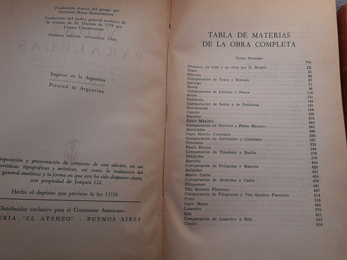 Imagen 3 de 10 de Vidas Paralelas Plutarco Joaquin Gil