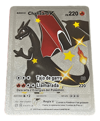 Juego De Carta Pokemon Plateada Colección Charizard V 220