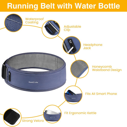 Cinturón De Correr Con Soporte Para Botella E Impermeable