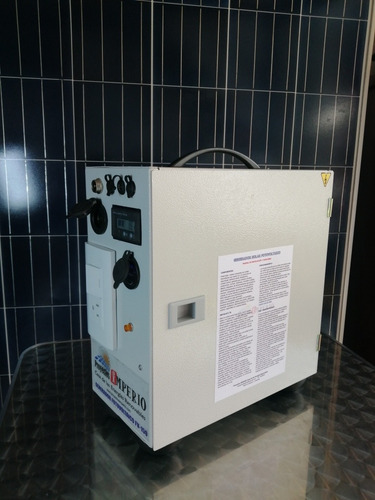 Imagen 4 de 10 de Kit Planta Solar Panel Fv-60 Usb, Bombillos Led 12v Inversor
