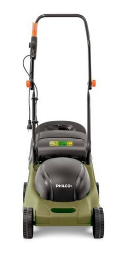 Imagen 2 de 3 de Cortadora de pasto eléctrica Philco MJPCD116 con bolsa recolectora de 1300W y 220V verde y negra
