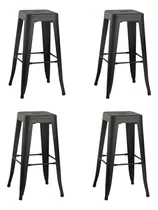 Comprar Set X4 Banquetas Taburetes Altos Tolix Metal Acabado Mate