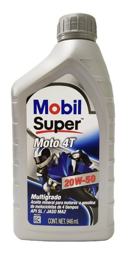 Aceite Multigrado Super Moto 4T 20W-50 946ml