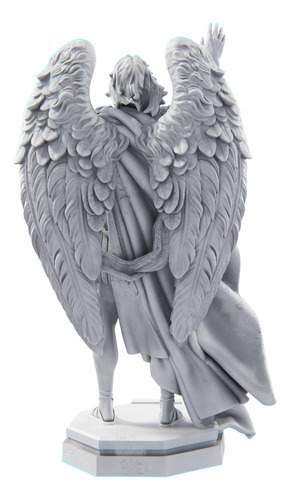 Estátua São Gabriel Arcanjo Mensageiro - Coleção Sublime Cor Cor Mármore