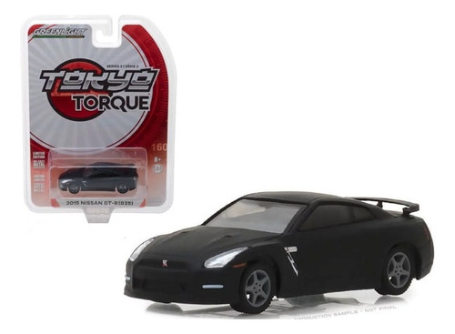 2015 Nissan Skyline Gtr R35 Negro 1:64 Greenlight